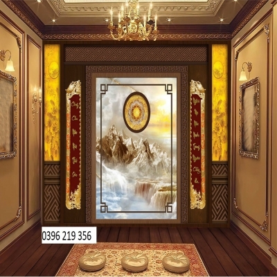 Tranh gạch men 3d Phòng Thờ phong thủy