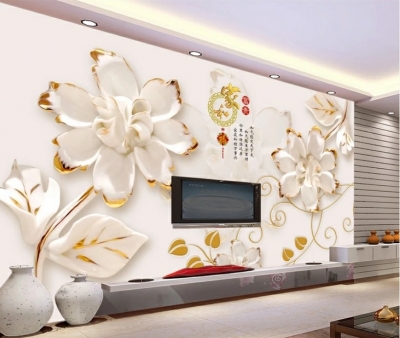 Tranh hoa 3D -gạch trang trí