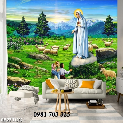 Tranh công giáo 3D, gạch tranh