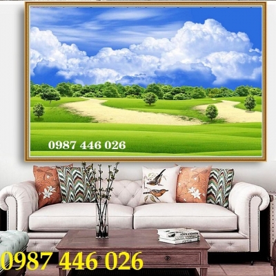Tranh gạch men phong cảnh tường 3d đẹp HP243