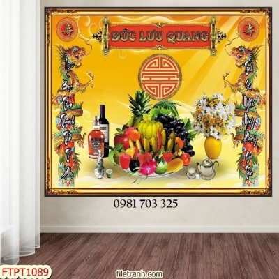 Gạch men 3D ốp phòng thờ, tranh tranh trí tường