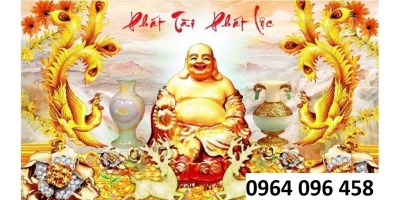 Tranh gạch 3d ốp tường phật di lặc - VCN933