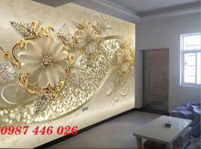 Gạch trang trí tranh gạch phòng khách đẹp HP7283