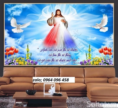 Tranh gạch 3d thiên chúa - gạch tranh 3d thiê chúa - DCX62