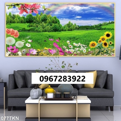 Tranh gạch phong thủy phong cảnh đẹp 3D