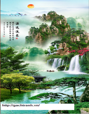 tranh dán tường 3d phòng khách