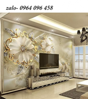 Tranh gạch 3d dán tường phòng khách - XC43