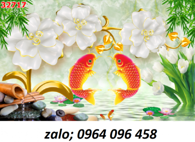 Tranh cá 3d - tranh gạch 3d cá - DKVX322