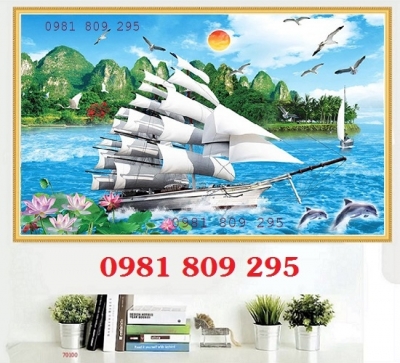 Gạch tranh thuyền buồm