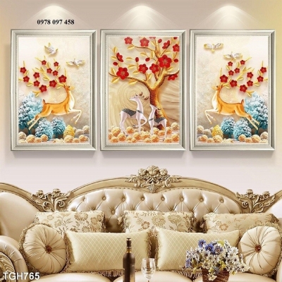 Tranh đẹp ốp tường họa tiets 3D