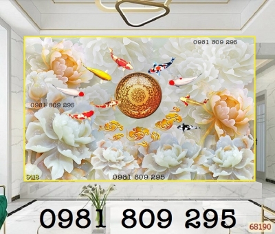 Tranh gạch - cá chép , cửu ngư