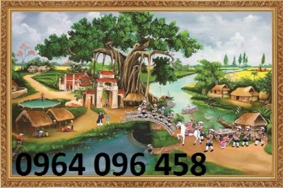 Tranh gạch 3d vinh quy bái tổ - NCVB8