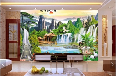 Tranh gạch  phòng khách - tranh gạch