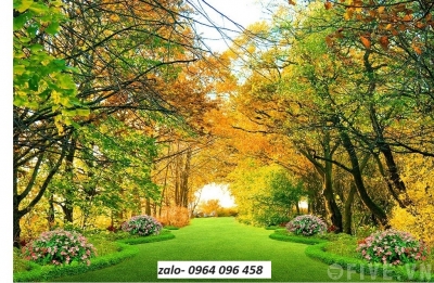 Tranh gạch 3d rừng cây - gạch tranh 3d rừng cây - SXC55