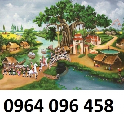 Tranh gạch 3d vinh quy bái tổ - NCVB8