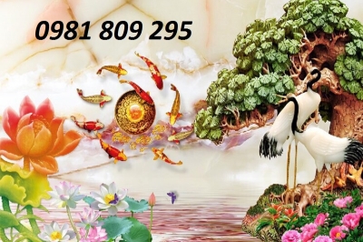 Tranh 3d hoa mẫu đơn , gạch 3d sứ ngọc