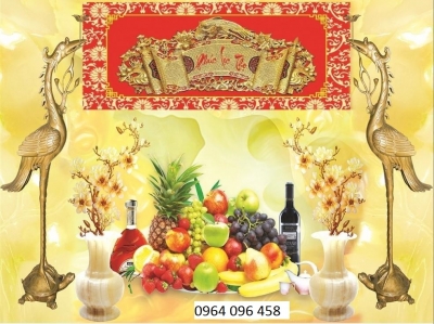 Tranh gạch 3d ốp tường phòng thờ - 0987CVB