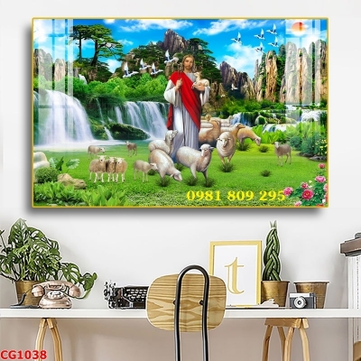 Gạch tranh dán tường công giáo GP98767