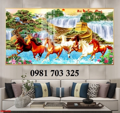 Tranh gạch mã đáo thành công đẹp