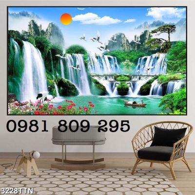 Tranh 3d phong cảnh - tranh gạch 3d phong cảnh