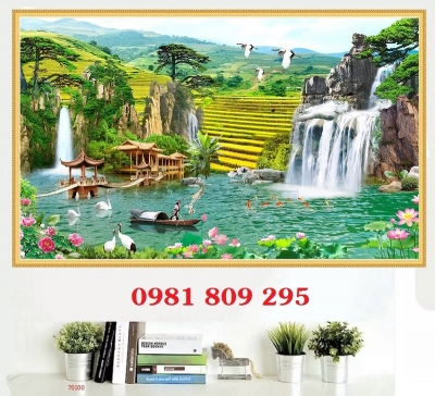 Tranh phong cảnh 3D- Gạch tranh ốp tường HP316