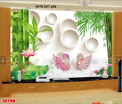 Tranh 3D - gạch tranh dán tường