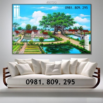 Gạch ốp phòng khách làng quê HN999