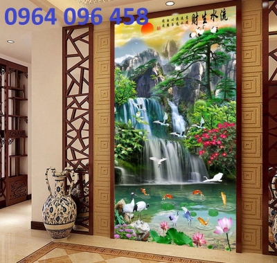 Tranh gạch 3d ốp tường hành lang - sảnh - GHKL90