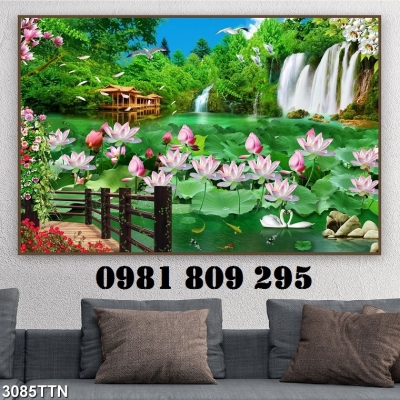 Gạch 3d phong cảnh , tranh thiên nhiên HP093