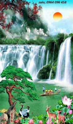 Tranh gạch 3d ốp tường ngoài trời - 777CN