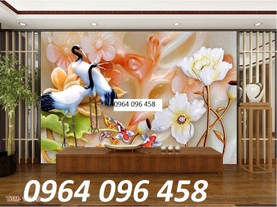 gạch tranh 3d phong thủy mệnh kim - 654CM