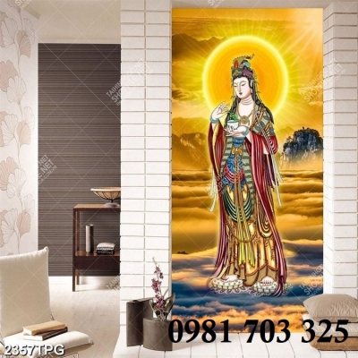 Gạch tranh Phật pháp ốp tường