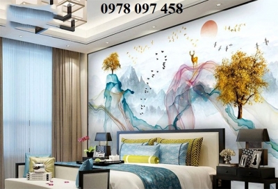 Gạch tranh ốp phòng ngủ