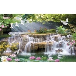 Tranh dán phòng khách - tranh phong cảnh thiên nhiên