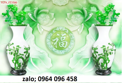 Gạch tranh 3d trang trí phòng khách - CB744