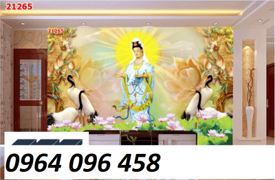 Tranh phật 3d - tranh gạch 3d phật phòng thờ - 7433XP