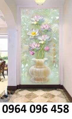 Tranh gạch 3d hoa ngọc phòng khách - 844XM