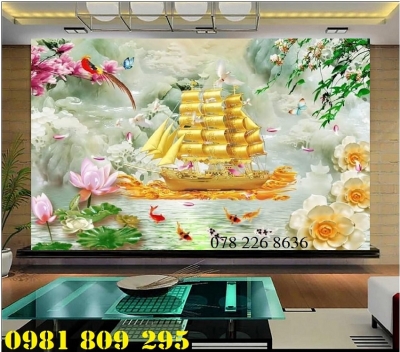 Gạch tranh thuyền buồm