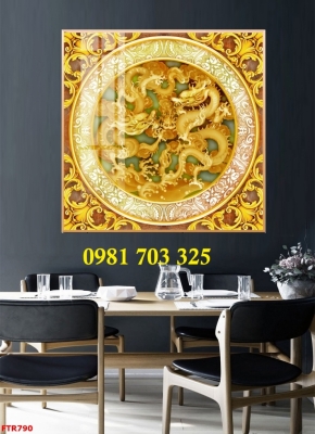 Tranh gạch rồng phượng ốp tường