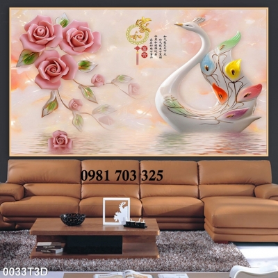 Gạch tranh hoa 3D đẹp nhà