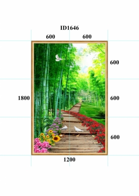Gạch tranh dán tường  - tranh phong cảnh thiên nhiên