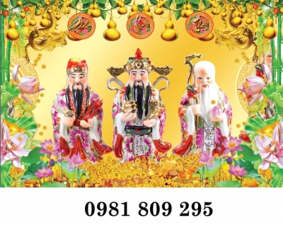 Tranh gạch hình Ông Phúc Lộc Thọ