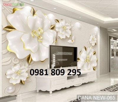 Tranh 3d hoa ngọc - gạch 3d