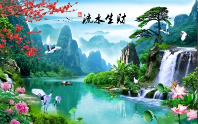 tranh gạch 3d hút tài lộc - SVV55
