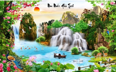 Tranh gạch- Tranh phong thuỷ