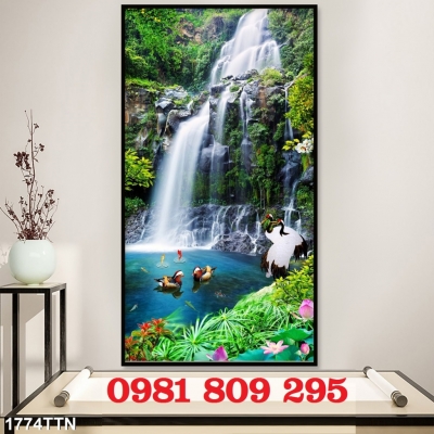 Tranh gạch men khổ đứng JHYT4