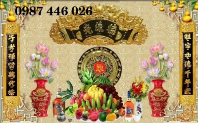 Tranh gạch ban thờ HP6882