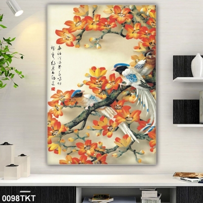 Tranh thư pháp - gạch tranh 3D
