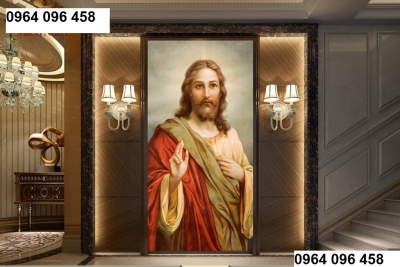 Tranh thiên chúa 3d - tranh gạch 3d thiên chúa - 864CV