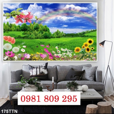 Gạch 3d vườn hoa đẹp HG3324